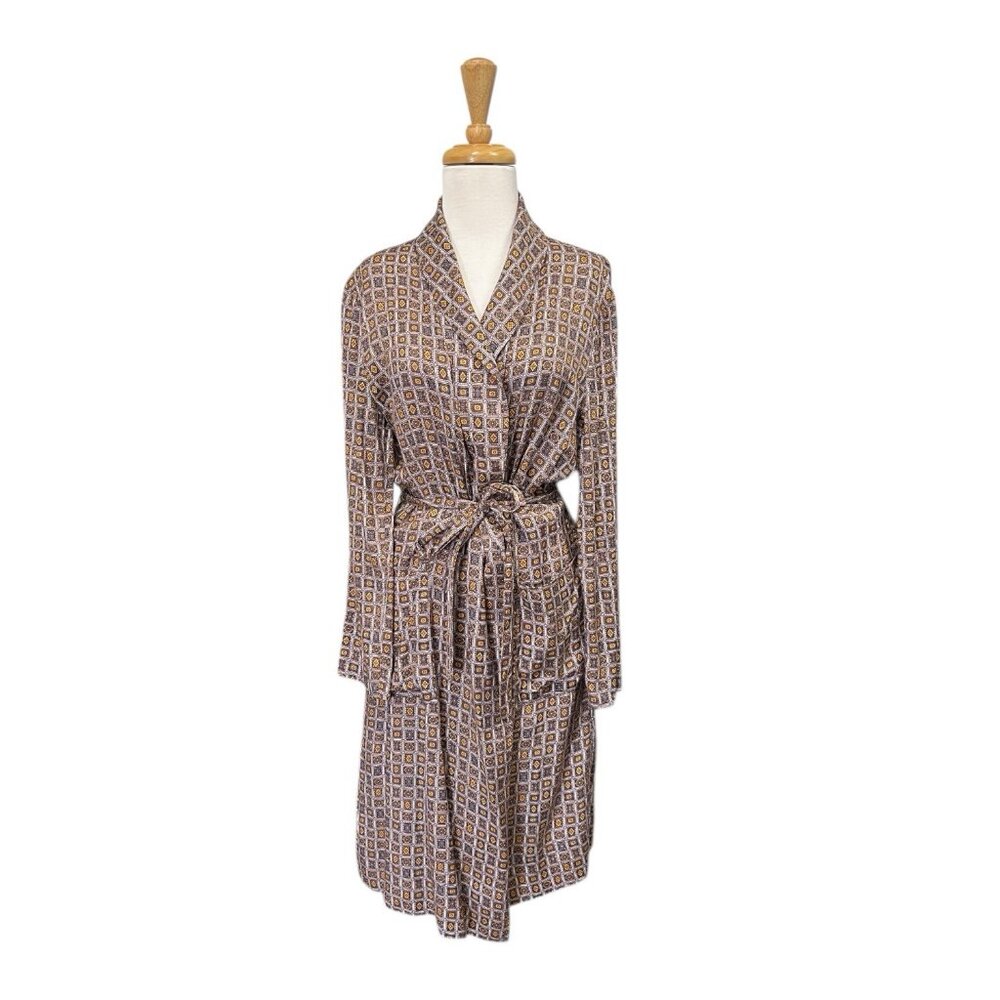 Raquel Allegra Tamara Printed Multicolor Robe Size 1 US Size Small